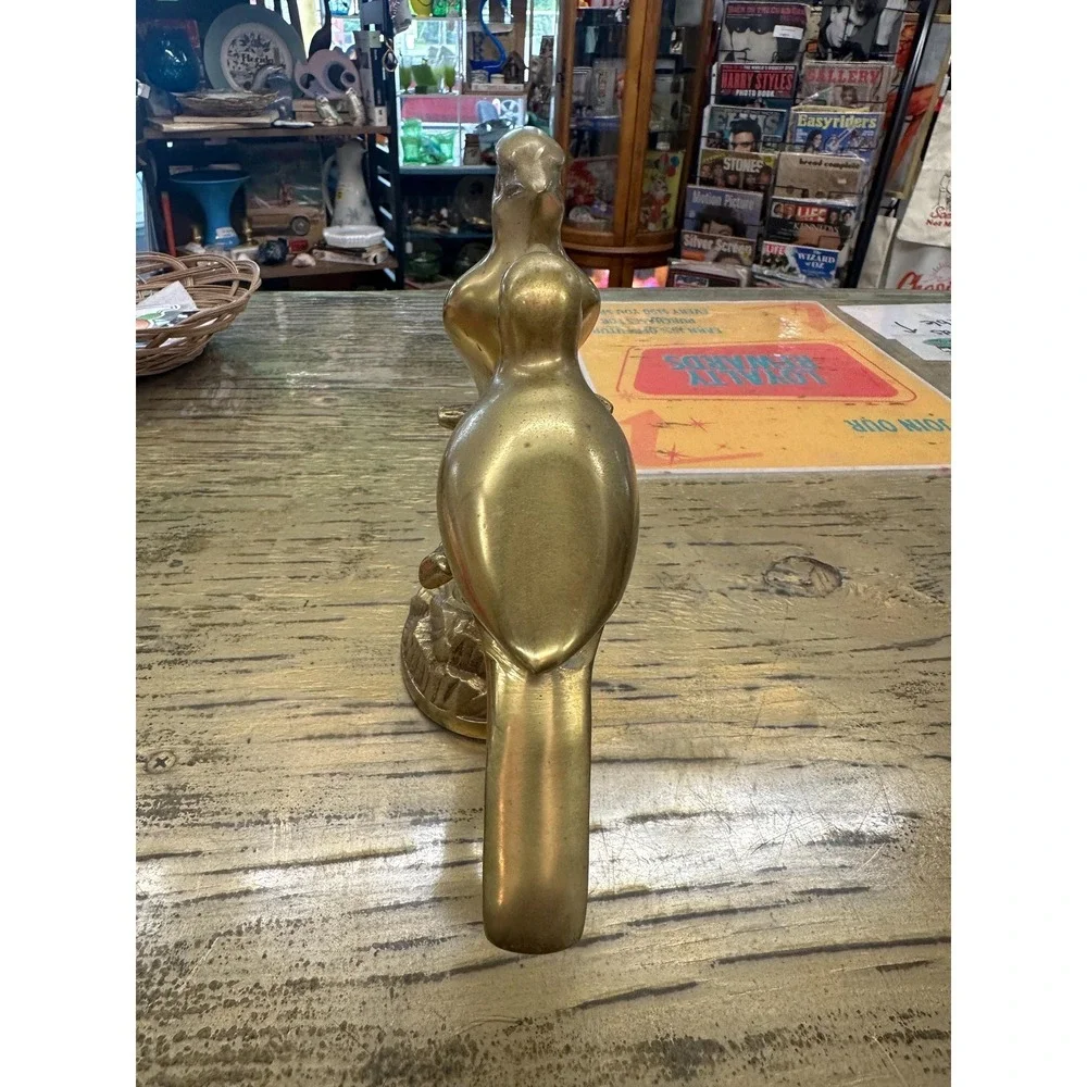 Vintage Brass Lovebirds/Cardinals